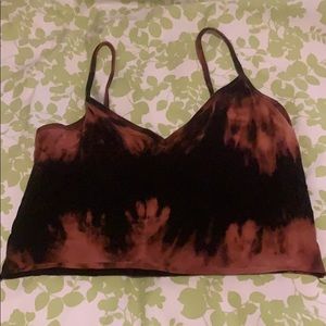 tie dye cropped table top